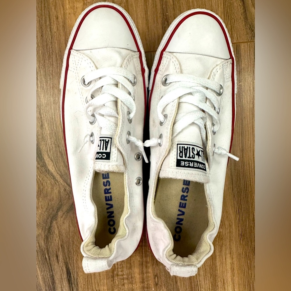 White Converse Shoreline Size 8
